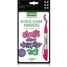 Arts & Crafts Crayola Signature Metallic Outline Paint Markers 6-pack