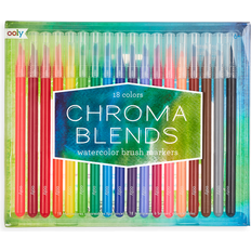 Ooly Chroma Blends Watercolor Brush Markers 18-pack