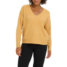 Vero Moda V-Neck Dropped Shoulder Seams Sweater