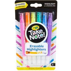 Crayola Take Note Erasable Highlighters 6-pack