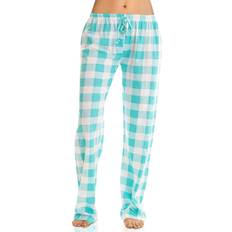 Turquoise - Women Pajamas Just Love Buffalo Plaid Pajamas