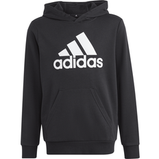 Adidas Black Hoodies Adidas Junior Big Logo Essentials Cotton Hoodie - Black/White