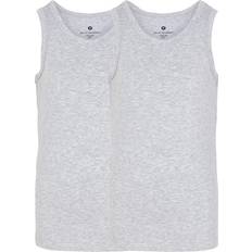 Piger Toppe Børnetøj JBS Kid's Singlet Bamboo Viscose 2-pack - Grey