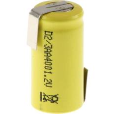 2 3 aa Mexcel D-2/3AA400 Non-standard battery (rechargeable) 2/3 AA Z solder tab, Flat top NiCd 1.2 V 400 mAh