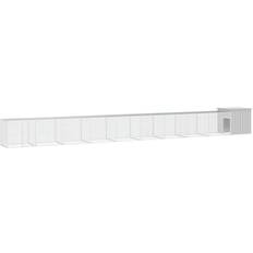 vidaXL Gabbia Per Polli Grigia 1000x91x100 cm Acciaio Zincato