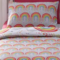 Hjärtan Bäddset Barnrum Portfolio Home Duvet Set Clouds & Rainbows Single 138x200cm