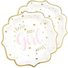 Santex Disposable Plates Baby Girl 10-pack