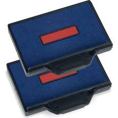 Trodat pack de 2 cassettes dencrage 6 56 2 bleu rouge 51 56321