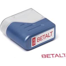 Stempel Deskmate Betalt rød tekst