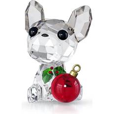 Cristal Decoraciones Swarovski Holiday Cheers French Bulldog Adorno de Árbol de Navidad 3.8cm