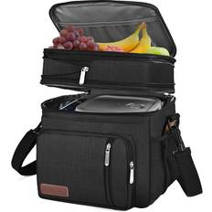 With Handles Kitchen Storage MIYCOO Double Deck Insulated Soft Large Lunch Cooler Bag Kitchen Storage