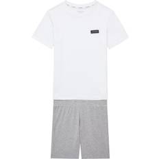 Calvin Klein Shorts Pyjama Set - White/Grey Marl