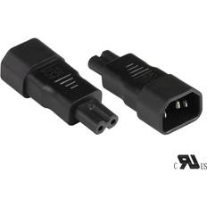 Good Connections Power adapter IEC connector C14 (straight) to C7/Euro 8 socket (straight) UL, black, (PA-1470S)