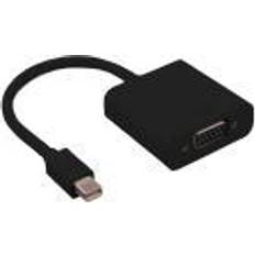 Displayport til mini displayport adapterkabel Value Mini DisplayPort VGA Adapterkabel 0.15 m 0.2m