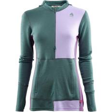 Aclima Ws WarmWool Hood Sweater W/zip (BLUE (NORTH ATLANTIC/PROSE/SPURPLE) (XL)
