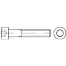 Toolcraft 116684 Cylinderskruvar M4 16 Insexkant DIN 912 galvaniskt förzinkad 100