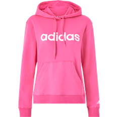 adidas Essentials Linear Huvtröja Damer Ljusgrå