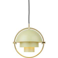 GUBI Multi-Lite Brass/Desert Sage Pendant Lamp 10"