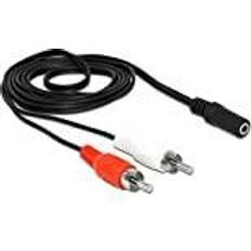 DeLock Audio Cable 2 x RCA to 1 x 3.5 mm 1.4 m