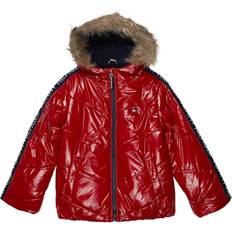 Fur Children's Clothing Big Girls Puffer Jacket With Faux Fur Hood Female