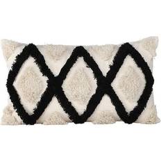 Sort Hovedpudebetræk Venture Home Emelie Cushion Cover Polycotton Hovedpudebetræk Hvid, Sort