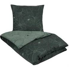 Borg Design Blomstret sengetøj flower Dynetrekk Grønn (200x140cm)