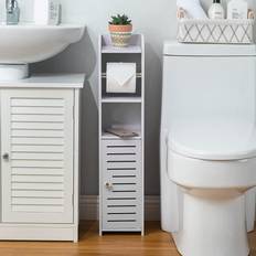 White Over the Toilet & Bathroom Storage Aojezor TZ170778-W