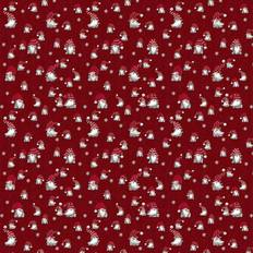 Tessuti Arvidssons Textil Tyg Jul Julian Tessuto Rosso