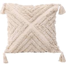 Venture Home Lovis Cushion Cover Polycotton Pudebetræk Hvid, Beige (45x45cm)