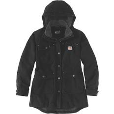 Carhartt Jakker Carhartt Weathered Duck jakke sort, dame 105512BLK