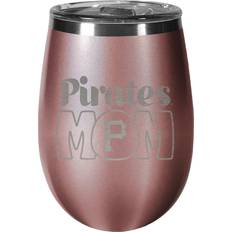 Great American Products Pittsburgh Pirates Mom Rose Gold Wine Tumbler