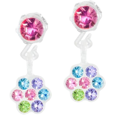 Daisy øreringe Blomdahl Pendant Daisy Earrings - Silver/Multicolour