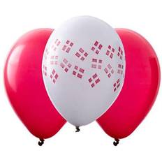 Latex Balloons Norwegian Flag 10-pack