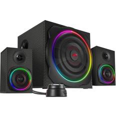 Enceintes d'ordinateur SpeedLink Gravity Carbon RGB