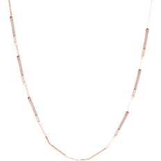 Plata Collares Sif Jakobs C446-CZ-RG Necklace - Rose Gold/Transparent