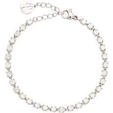 Edblad Bar Sparkle Bracelet - Silver/Transparent