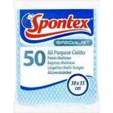 Spontex Spontex Specialist 50 All Purpose Cloths Blue 50pk