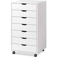 Casters Chest of Drawers Devaise 7-Drawer Chest of Drawer 18.9x34.5"