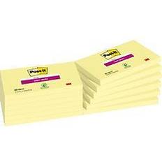 Notas Adhesivas 3M Post-It Super Sticky Notes 3 in x 5 in Canary Yellow 12 Pads/Pack