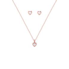 Rostfritt stål Smyckesset Ted Baker Hadeya Heart Gift Set - Rose Gold/Transparent