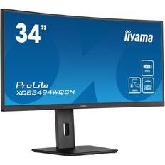 Monitor Iiyama ProLite XCB3494WQSN-B5 34 iPS 21 x 1440 HDMI DP Hub USB KVM Multime