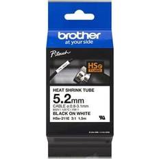 Brother hse Brother HSE-211E Musta Valkoinen Tape 5.2 mm