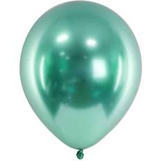 Grøn Latexballoner PartyDeco Grøn ballon metallic