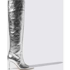 Herren Hohe Stiefel Scarosso Carra Silver Frau Boots - Silber