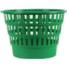 green trash can
