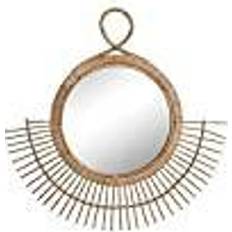 Brun - Rattan Spejle Dkd Home Decor Krystal Brun Spanskrør 2 Vægspejl