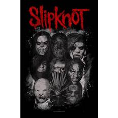 Polyester Wanddekoration Slipknot Masks Flag multicolour Poster