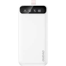 Powerbank 30000 Dudao Powerbank 30000mAh USB-A & USB-C LCD Display Hvid