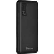 EPB-098B kapacitet 10 000 mAh svart kompakt powerbank till ett överkomligt pris liten storlek, kraftfullt litiumpolymerbatteri, 2 USB-C-portar