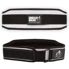 Bianco Cinture da Allenamento Gorilla Wear 4 Inch Womens Lifting Belt, black/white, medium